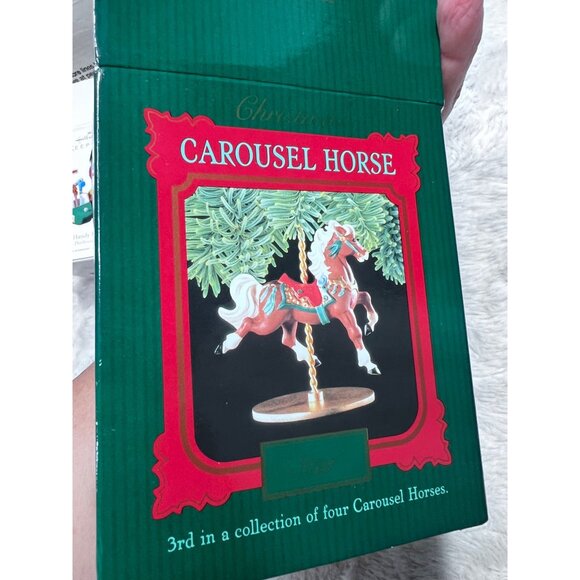 1989 Hallmark Carousel Horse Ornament - Picture 2 of 2